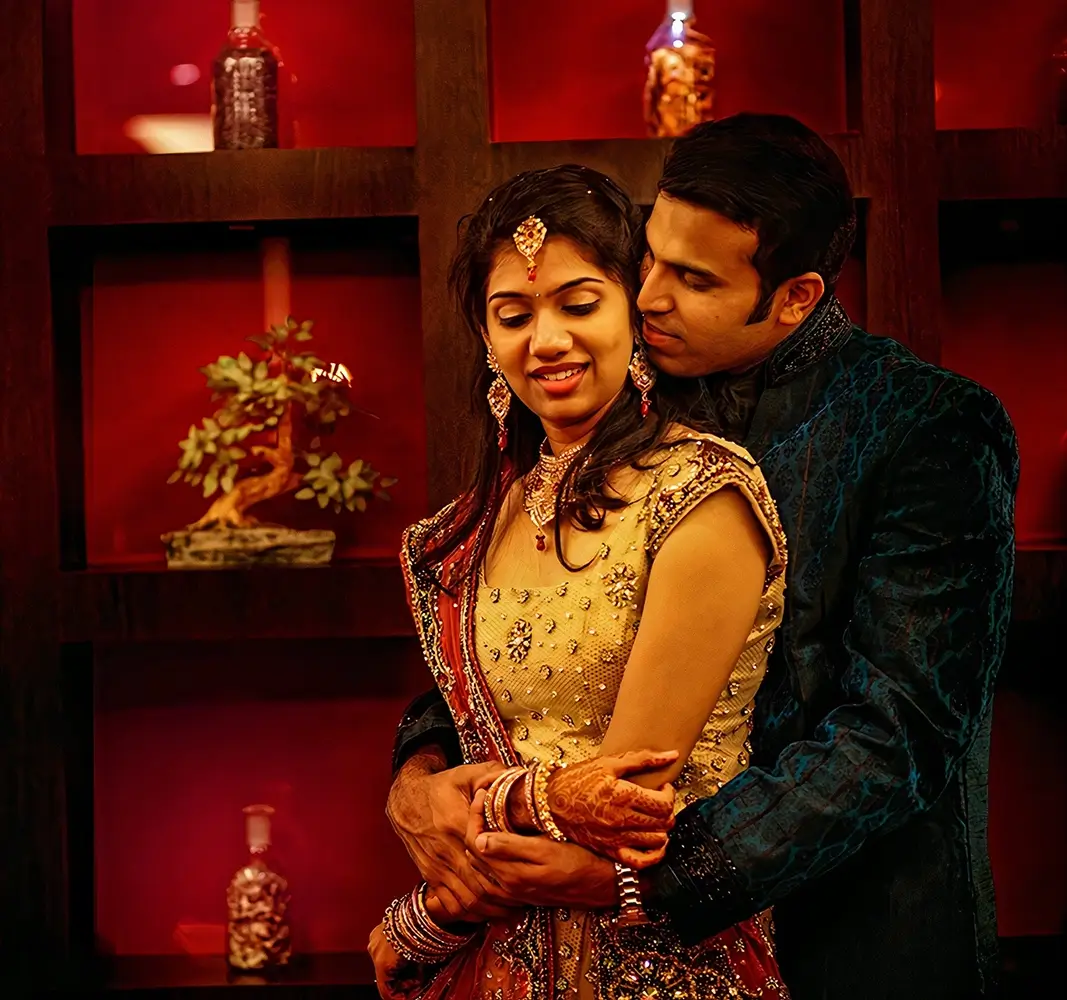 wedding couple poses, reception couple, Wedding films bangalore